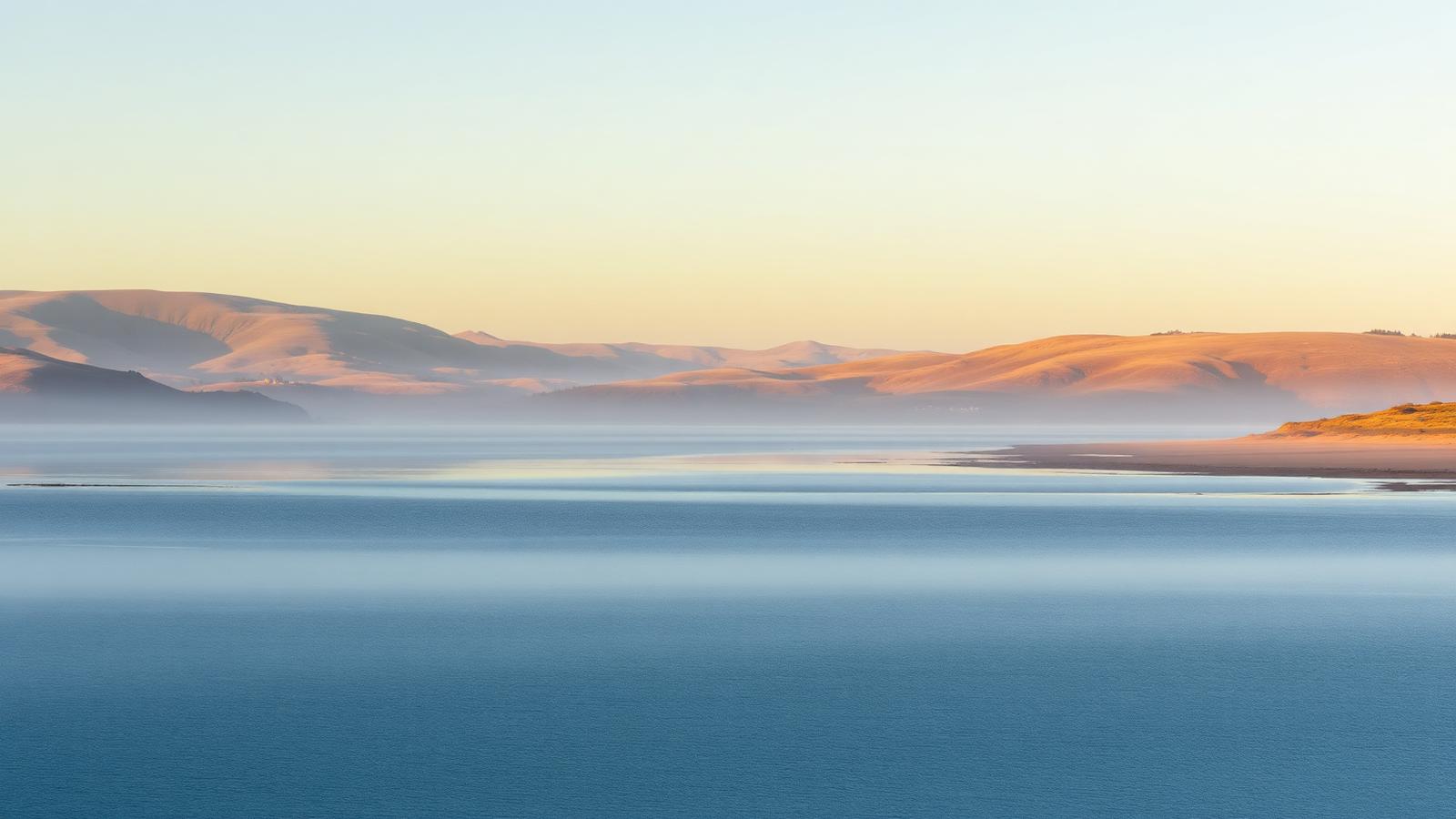 Quiet East Cork estuary at golden hour